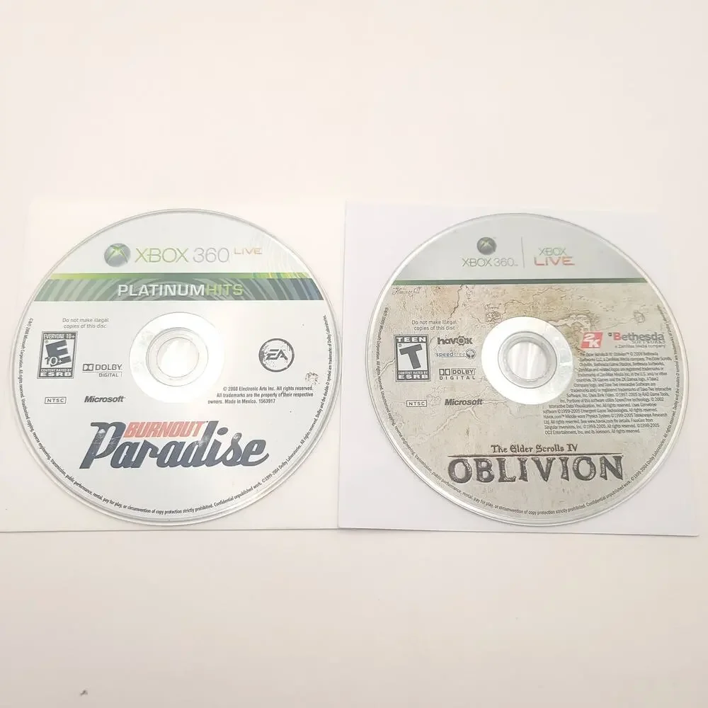 Xbox 360 Lot of 10 Games Oblivian Battlefield DMC Borderlands Army of Two